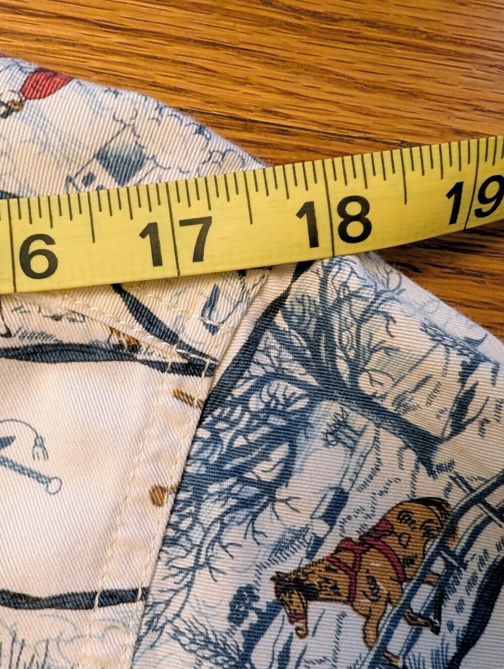 Vintage 90s Liz Claiborne Lizwear Equestrian Print Cotton Button Up Shirt Sz SP - Picture 12 of 16